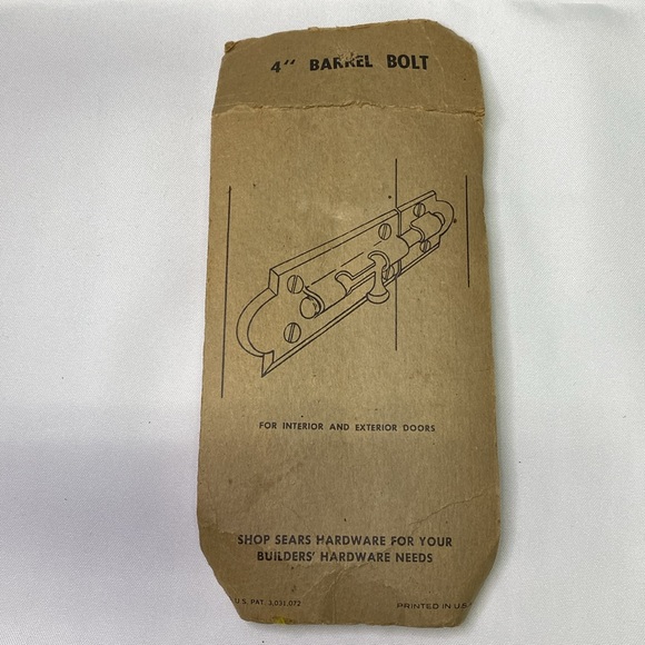 (2) New in Packaging BRASS DOOR BOLT LOCKS Home Protection - Picture 5 of 6